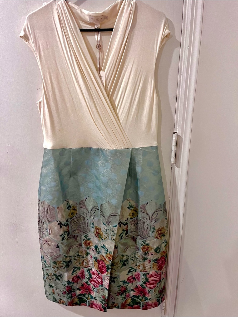 Ted Baker London Evening Dress | Cotton Top | Gorgeous Floral Damask Bottom